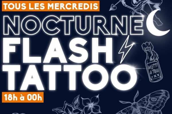 Affiche des nocturnes estivales Tattoo du salon Art Tattoo Concept à Bastia